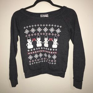 Cropped “Ugly Christmas Sweater”